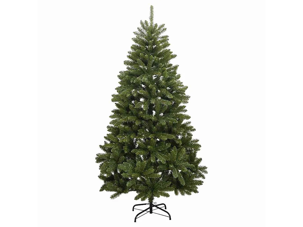 Kunstkerstboom met scharnieren 300 LED's en kerstballen 180 cm