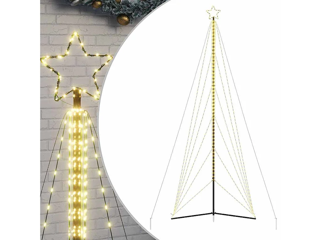 LED-kerstboom 861 LEDs warm wit 478 cm