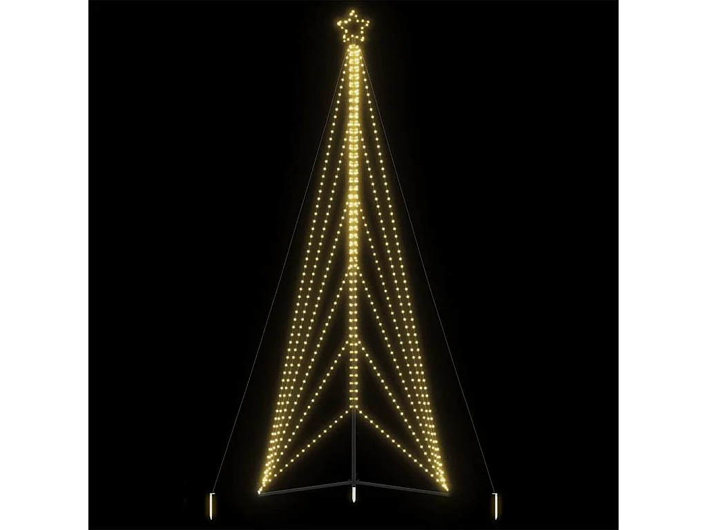 Sapin de Noël à LED 861 LED blanc chaud 478 cm