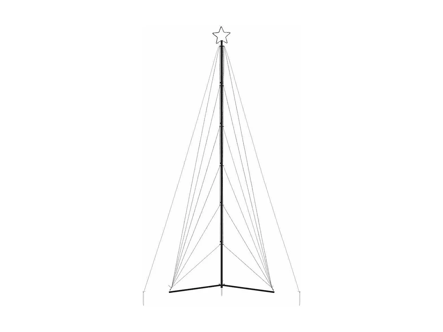 Sapin de Noël à LED 861 LED blanc chaud 478 cm