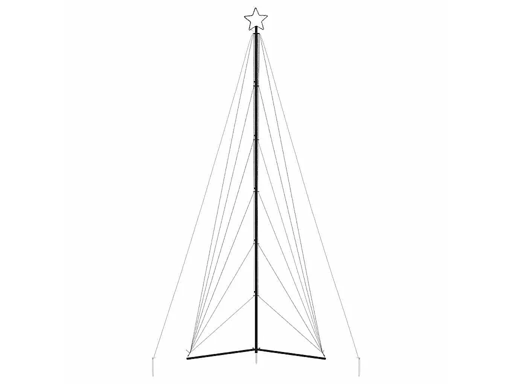LED-kerstboom 861 LEDs warm wit 478 cm