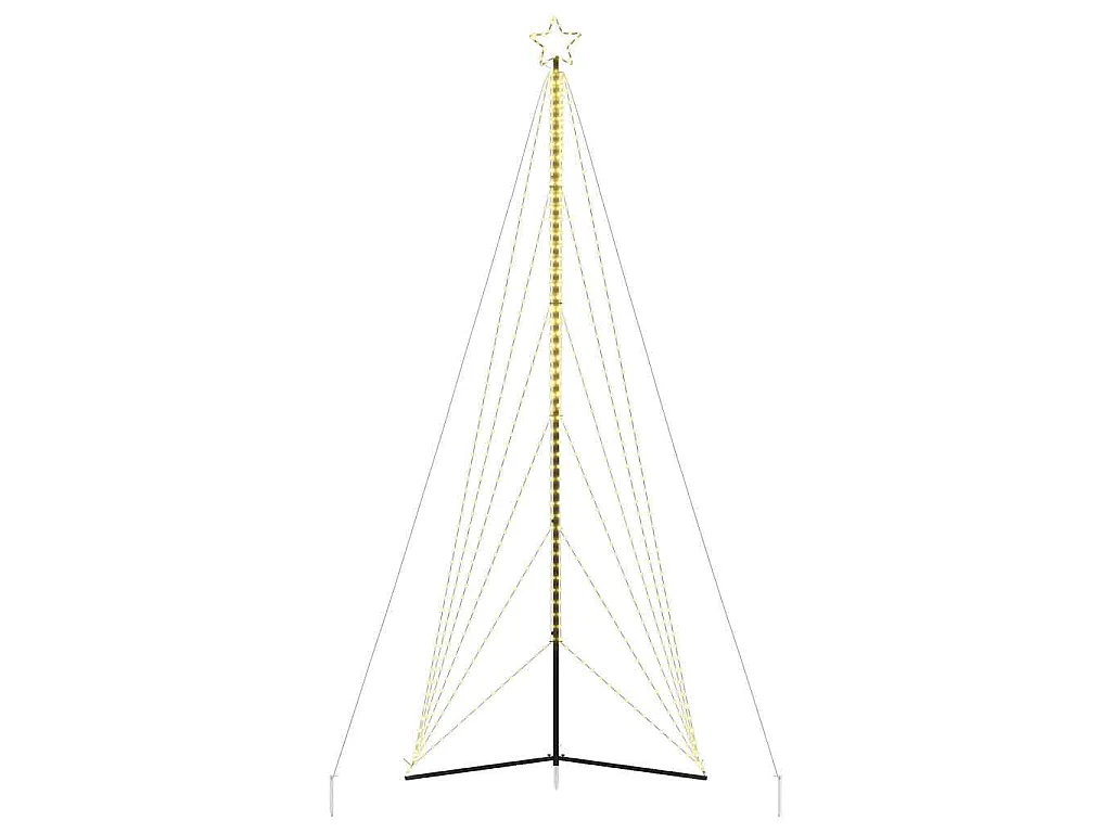 LED-kerstboom 861 LEDs warm wit 478 cm