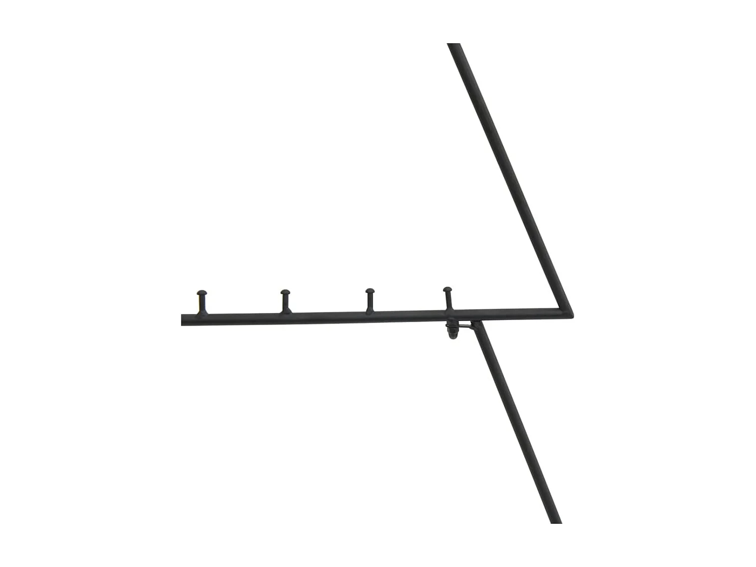 Kerstdecoratie kerstboom 90 cm metaal zwart