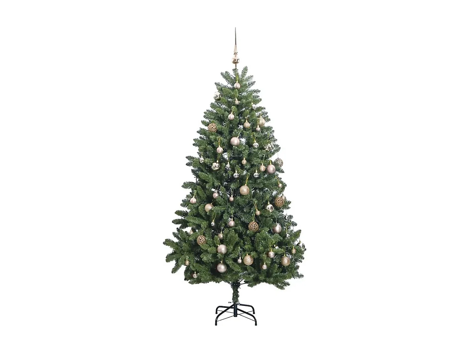 Sapin de Noël artificiel articulé 300 LED et boules 300 cm