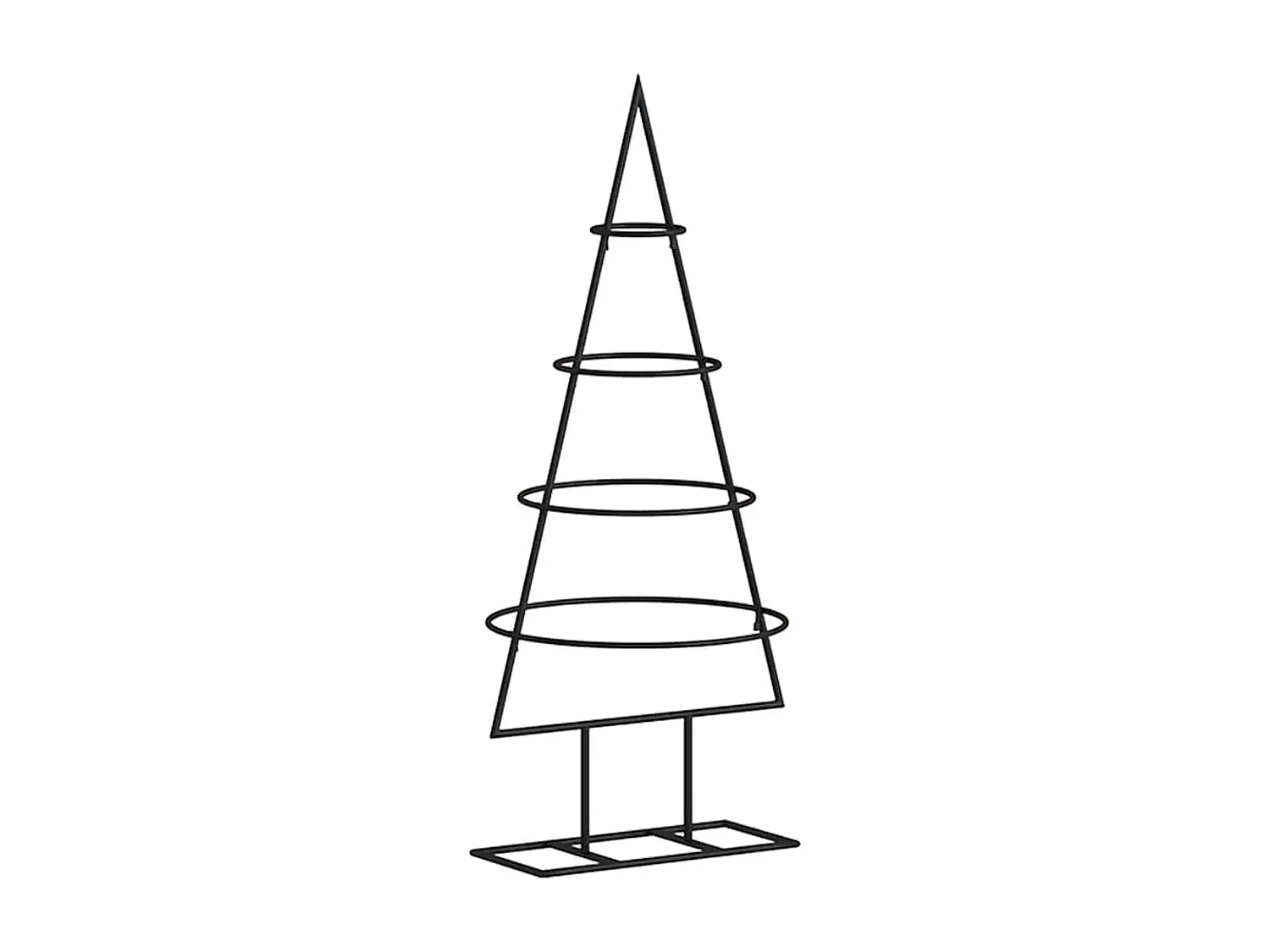 Metall-Weihnachtsbaum Deko Schwarz 60 cm