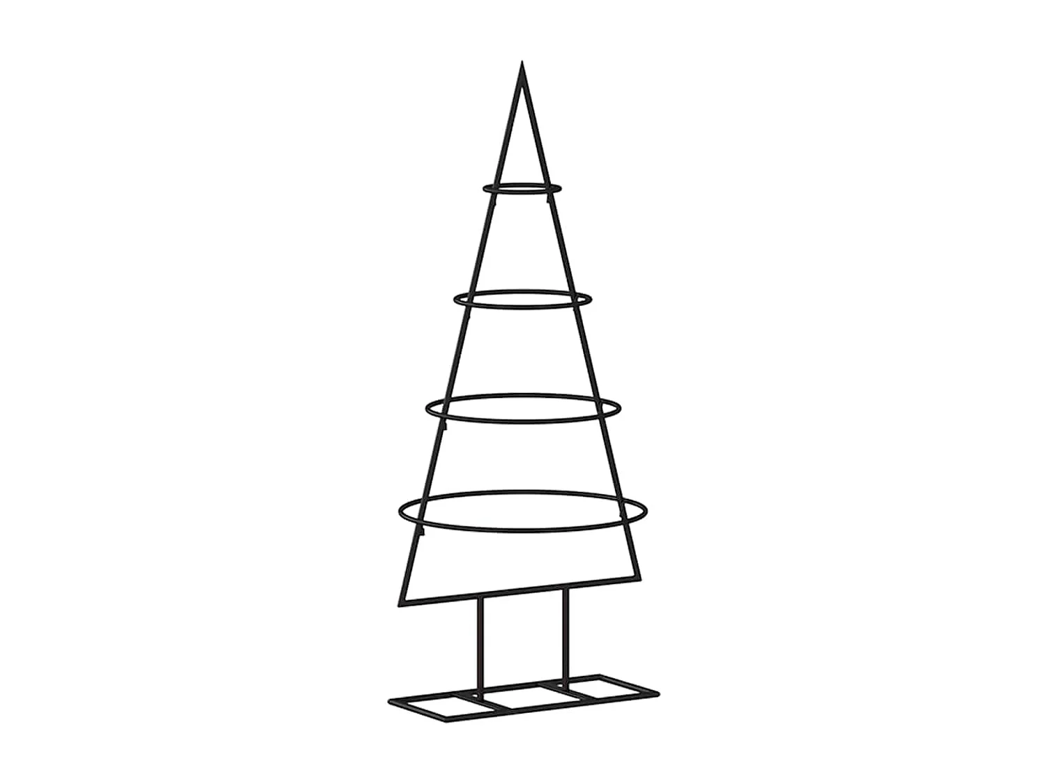 Metall-Weihnachtsbaum Deko Schwarz 60 cm