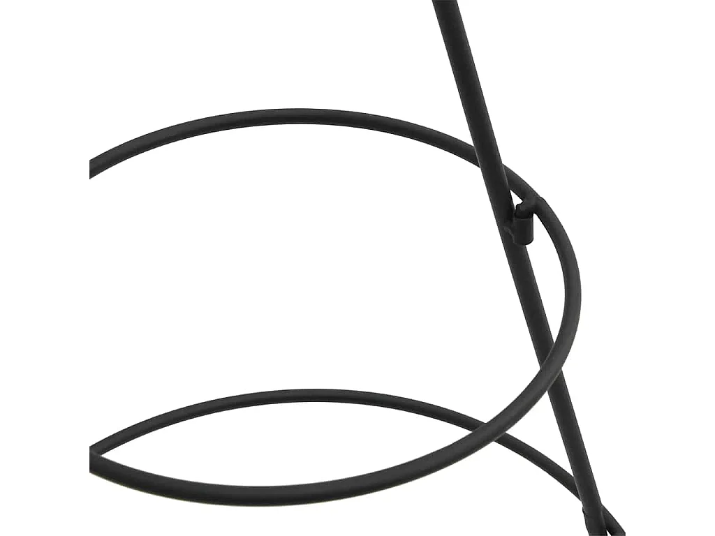 Kerstdecoratie kerstboom 60 cm metaal zwart