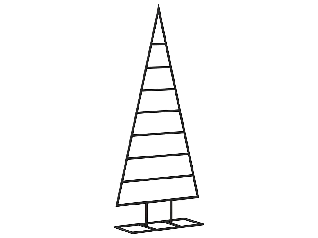 Árvore de Natal para decoração 125 cm metal preto