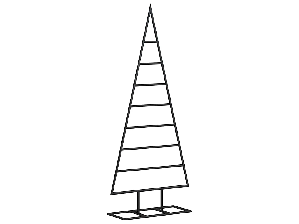Árvore de Natal para decoração 125 cm metal preto