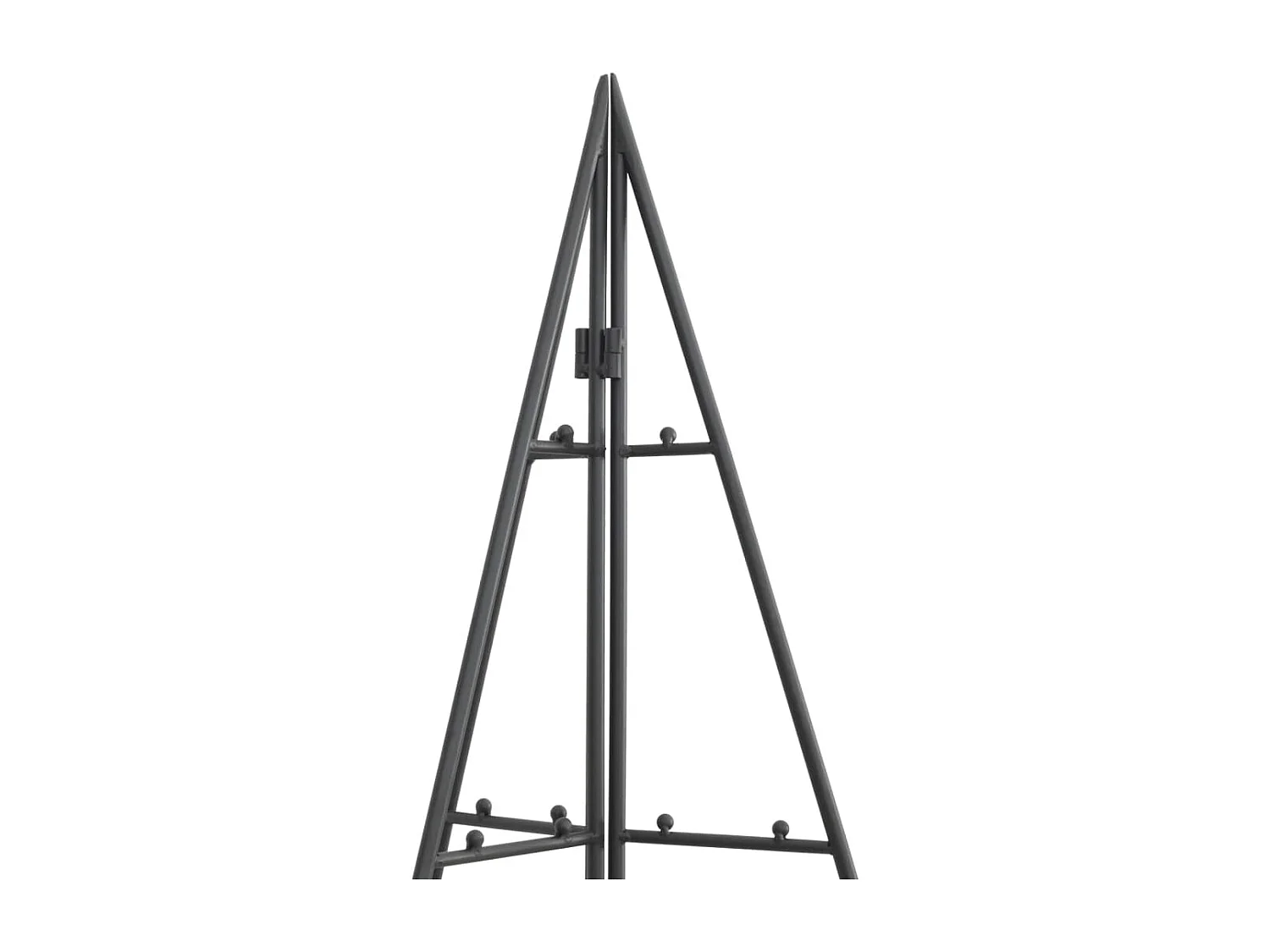 Arbre de Noël en métal pour décoration noir 100 cm