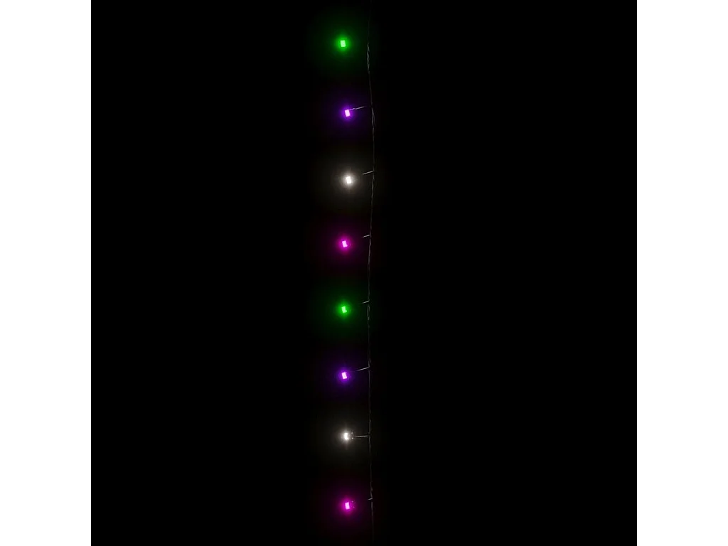 Lichtslinger met 600 LED's pastel meerkleurig 60 m PVC