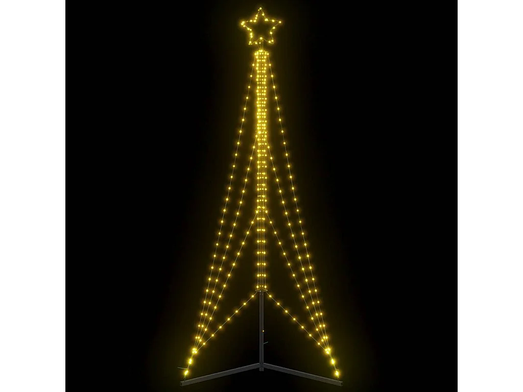 Sapin de Noël à LED 483 LED blanc chaud 240 cm