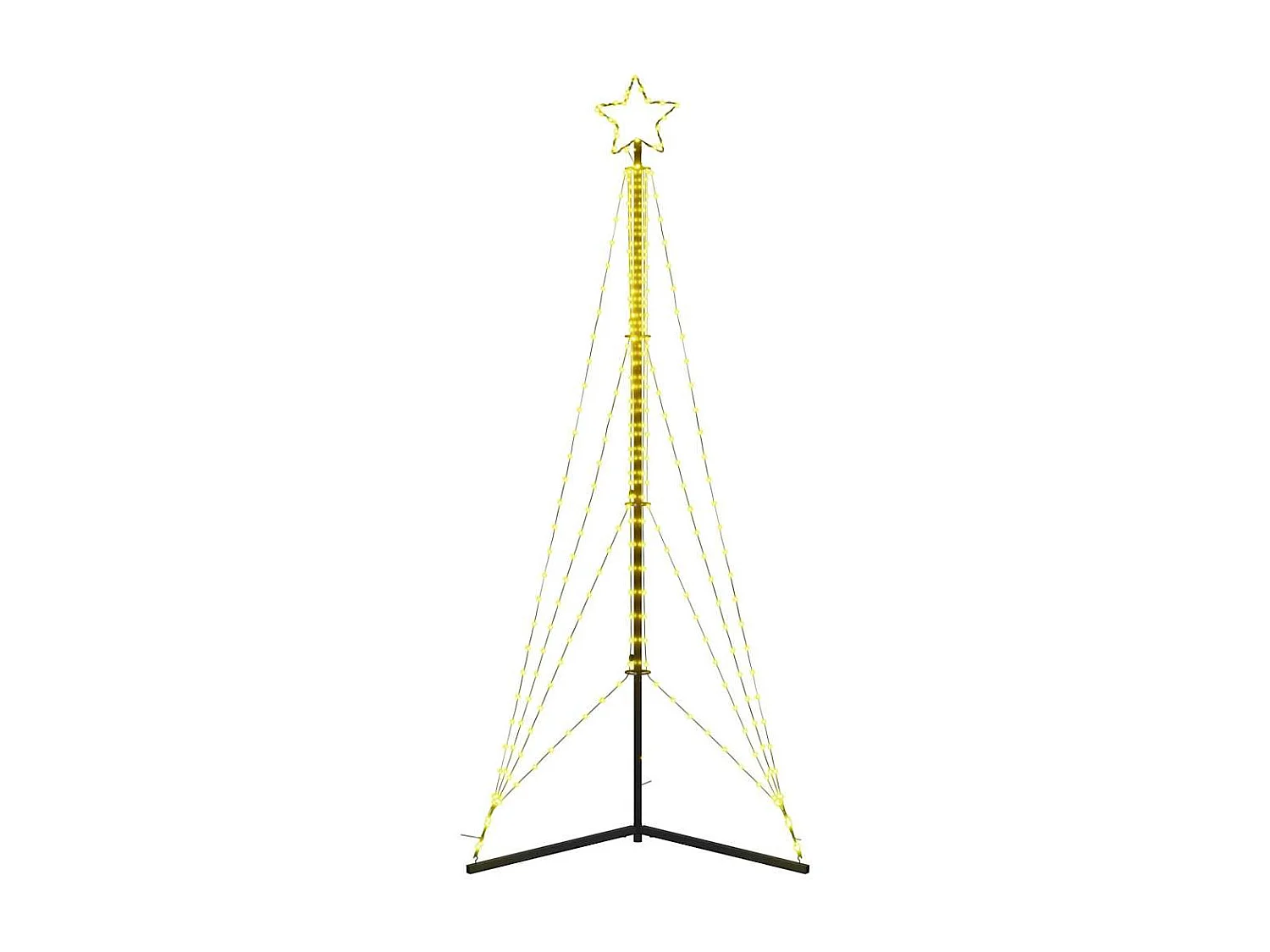 Sapin de Noël à LED 483 LED blanc chaud 240 cm