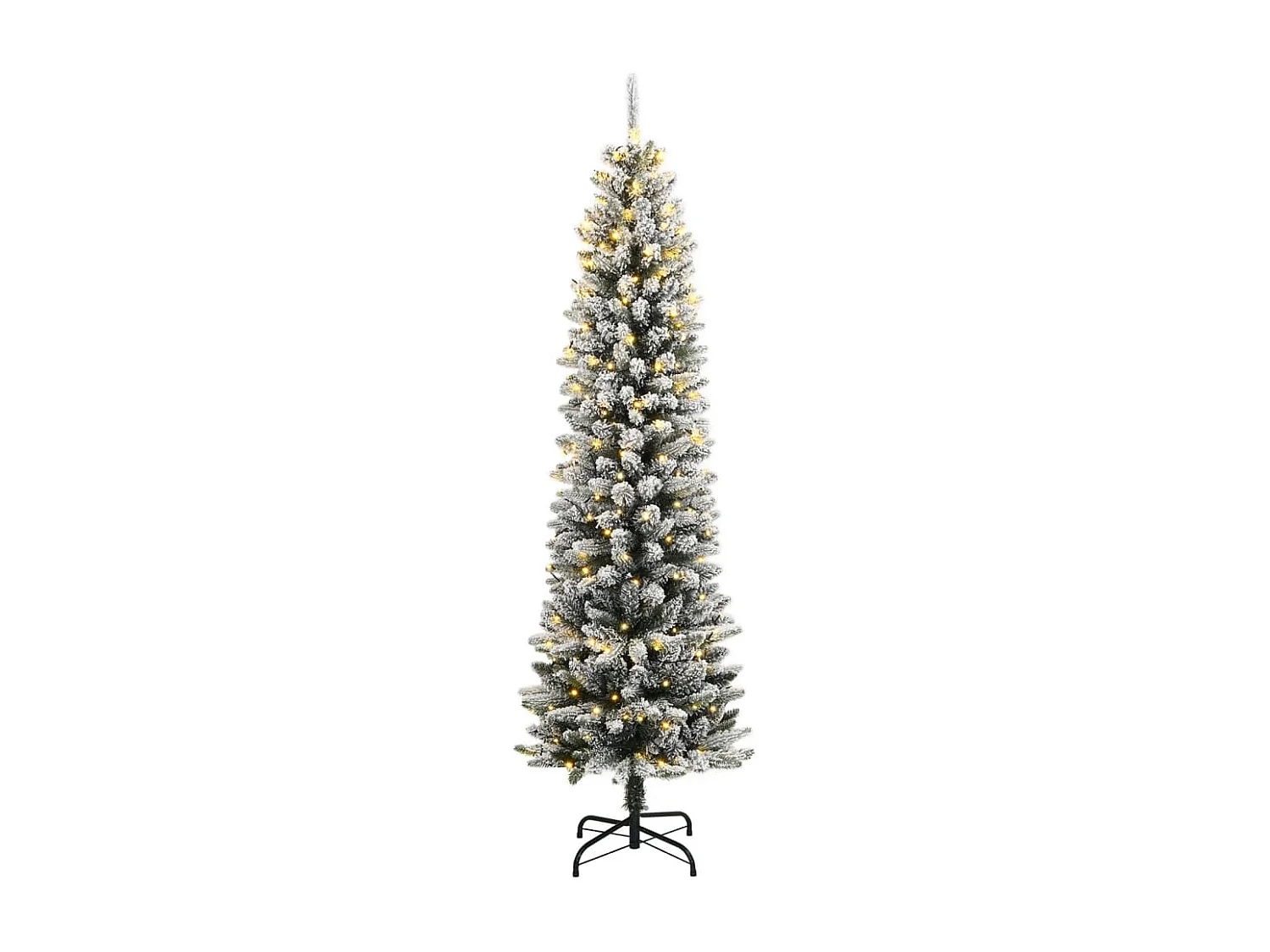 Künstlicher Weihnachtsbaum mit Schnee 150 LEDs 120 cm