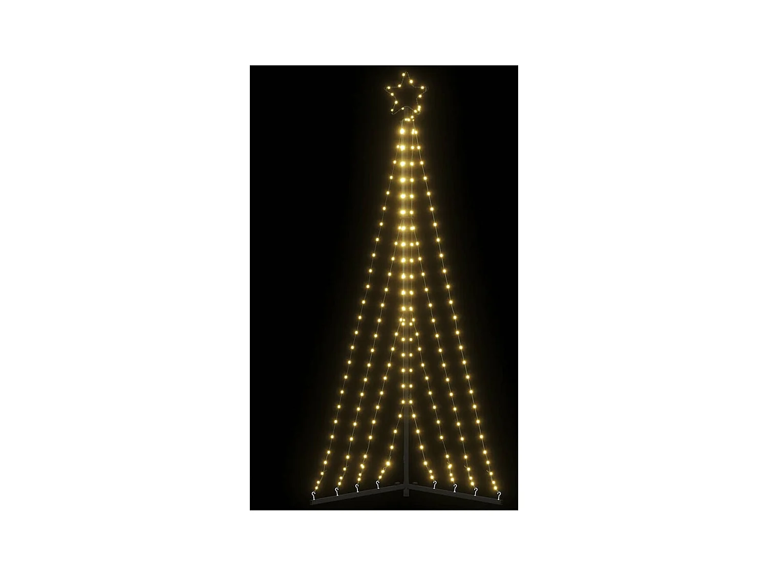 Sapin de Noël à LED 339 LED blanc chaud 187 cm