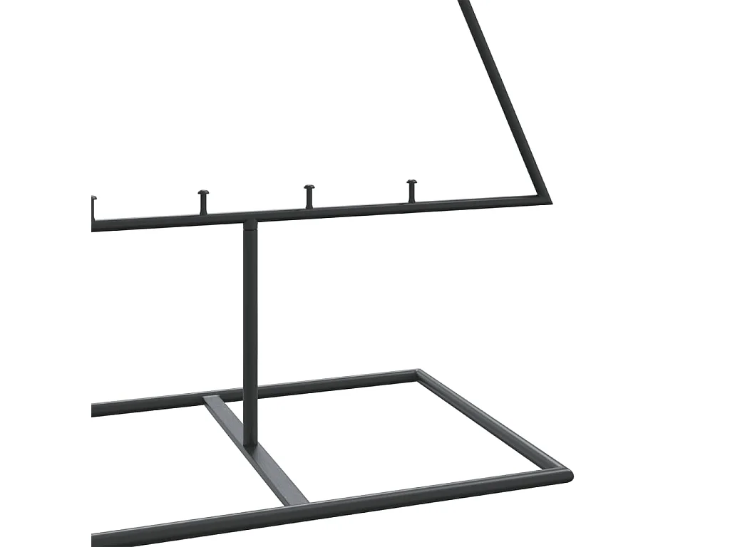 Metall-Weihnachtsbaum für Dekorationen Schwarz 150 cm