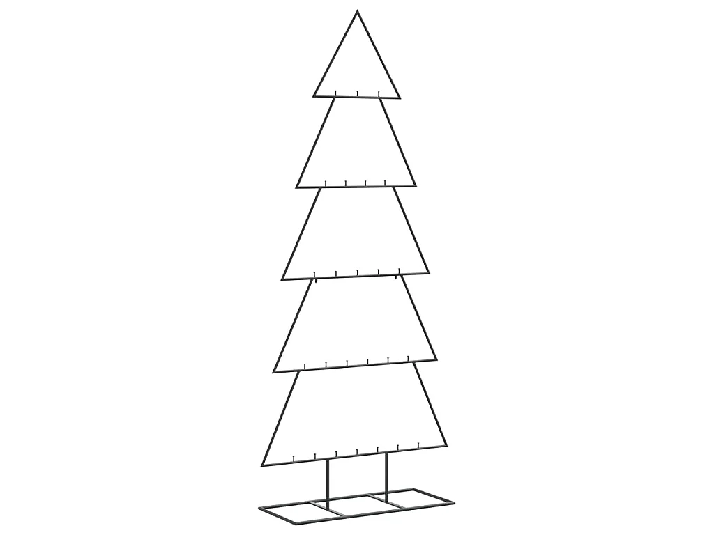 Árvore de Natal para decoração 150 cm metal preto