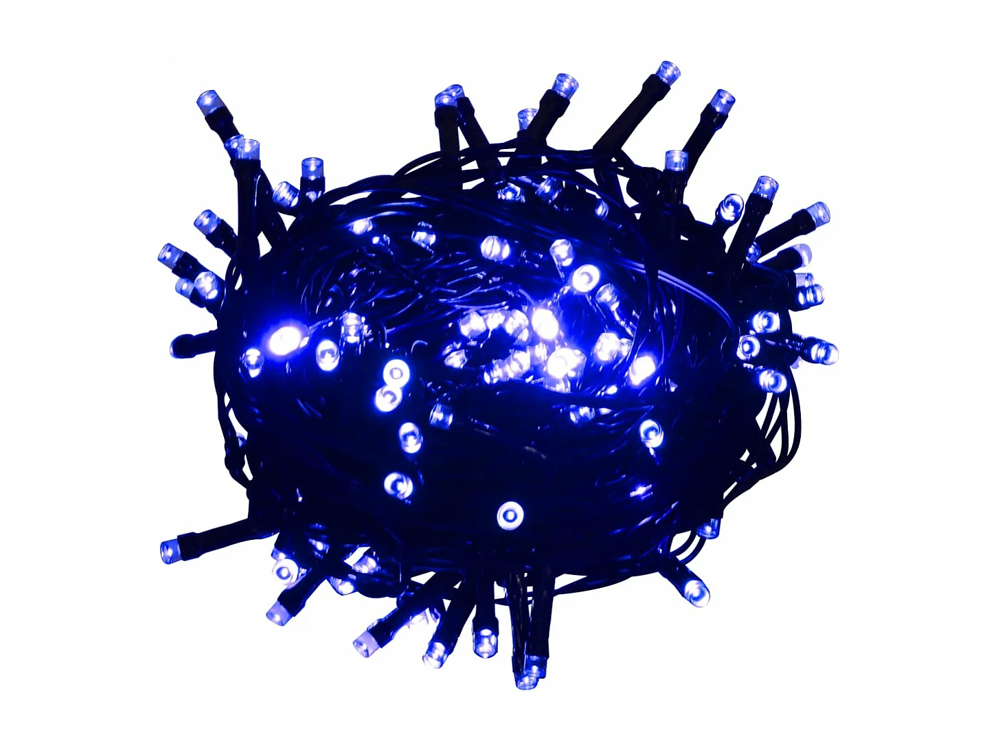 Cordão de luzes com 1000 luzes LED 100 m PVC azul