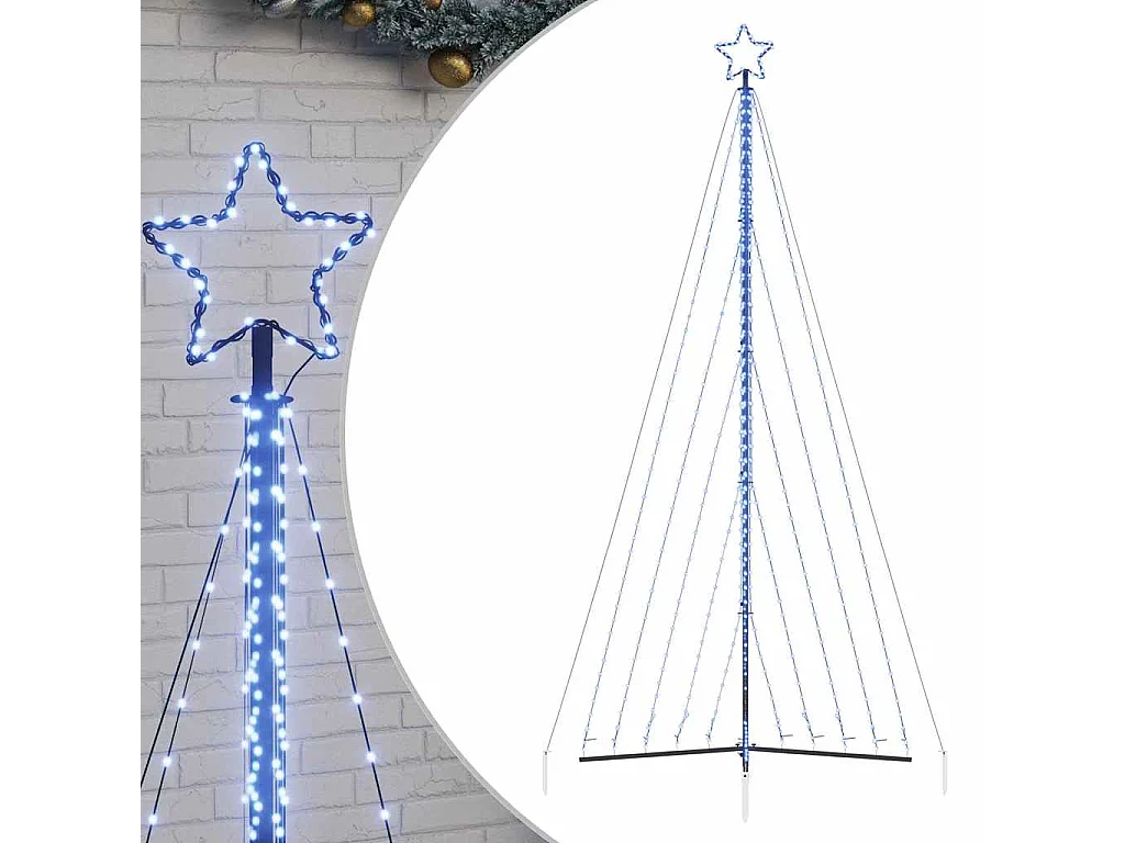 Albero di Natale a LED 570 LED Blu 399 cm