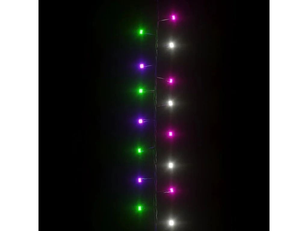 Cordão de luzes compacto 2000 luzes LED 45m PVC pastel multicor