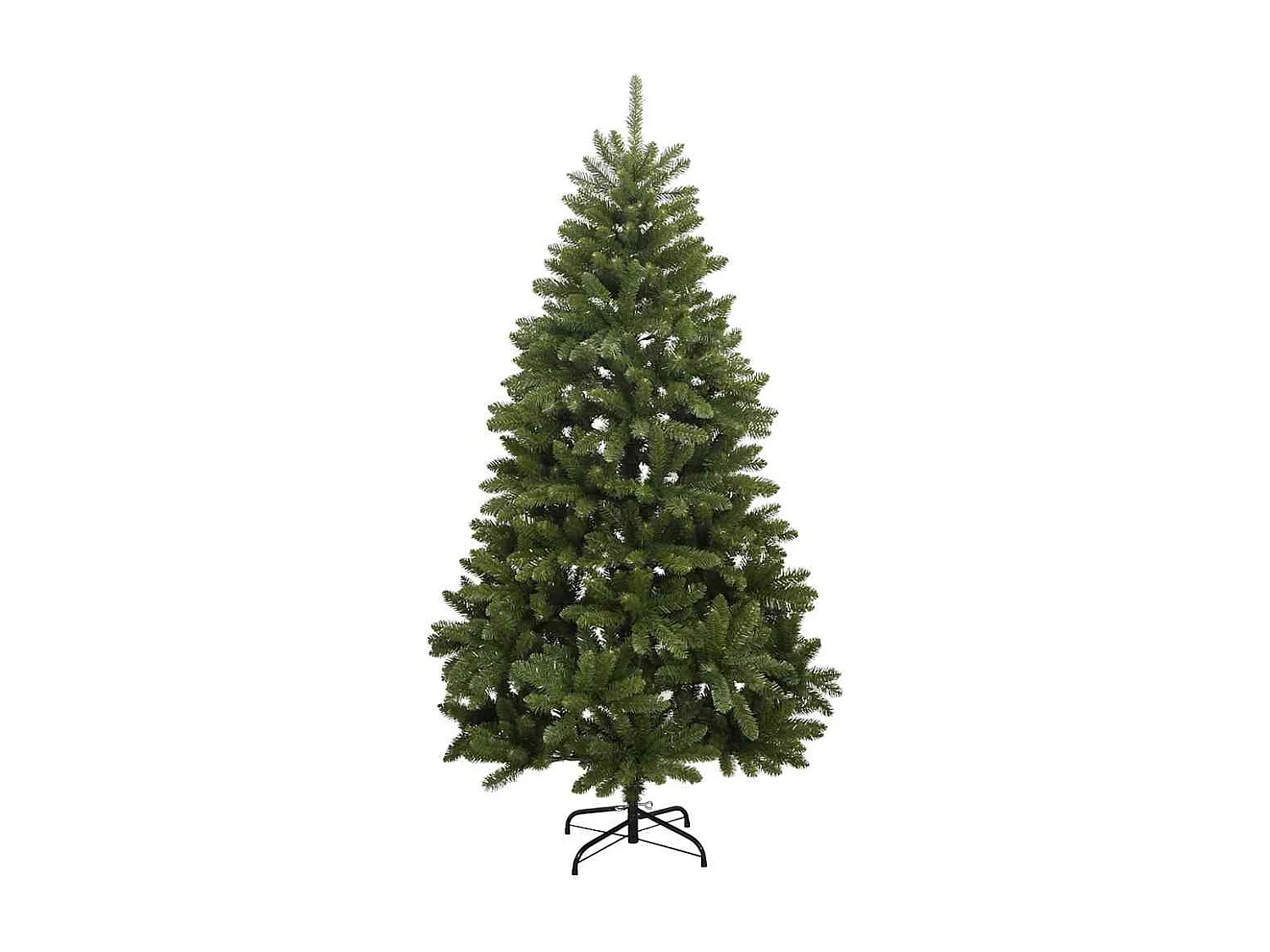 Albero Natale Incernierato con 300 LED e Palline 240 cm