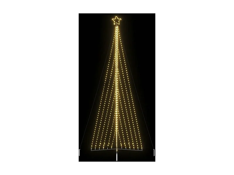 LED Weihnachtsbaum 789 LEDs Warmweiß 476 cm
