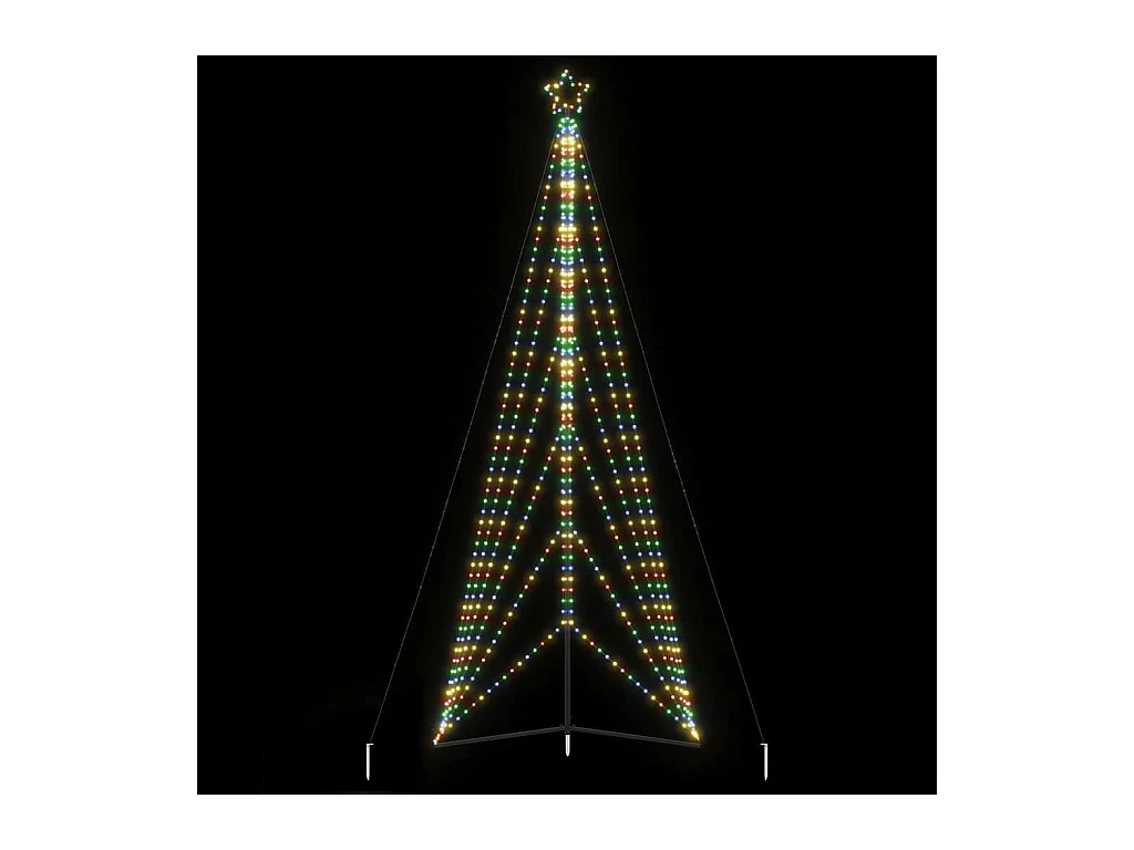 LED-kerstboom 861 LEDs kleurrijk 478 cm