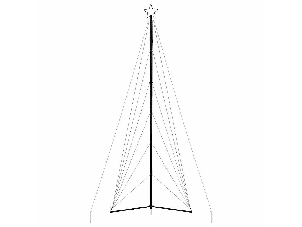 LED-kerstboom 861 LEDs kleurrijk 478 cm
