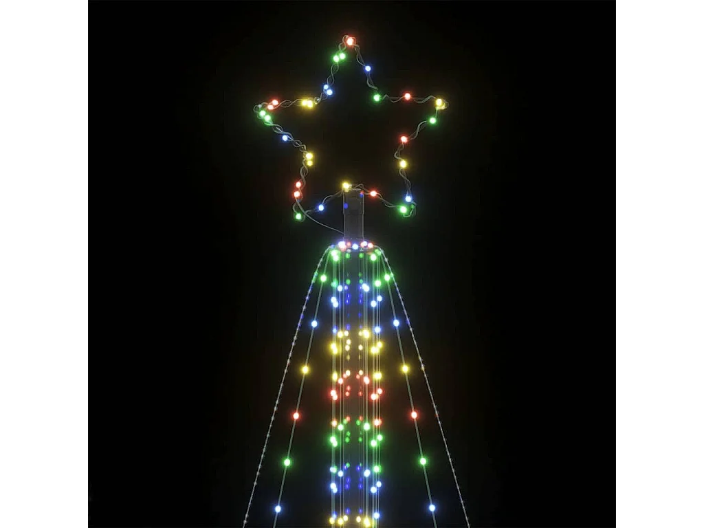 LED-kerstboom 861 LEDs kleurrijk 478 cm