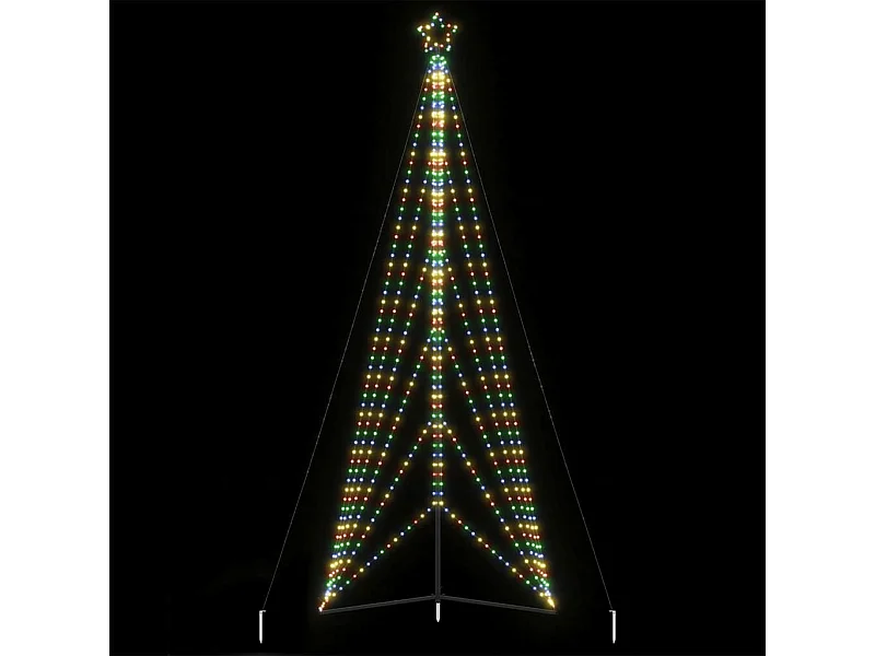 LED-kerstboom 861 LEDs kleurrijk 478 cm