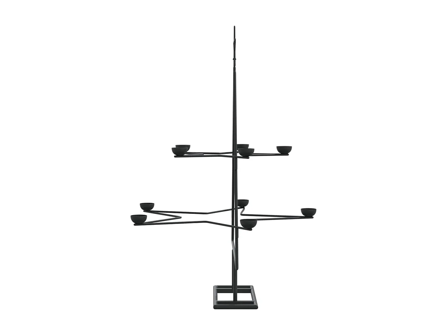 Metall-Weihnachtsbaum zum Dekorieren Schwarz 75 cm