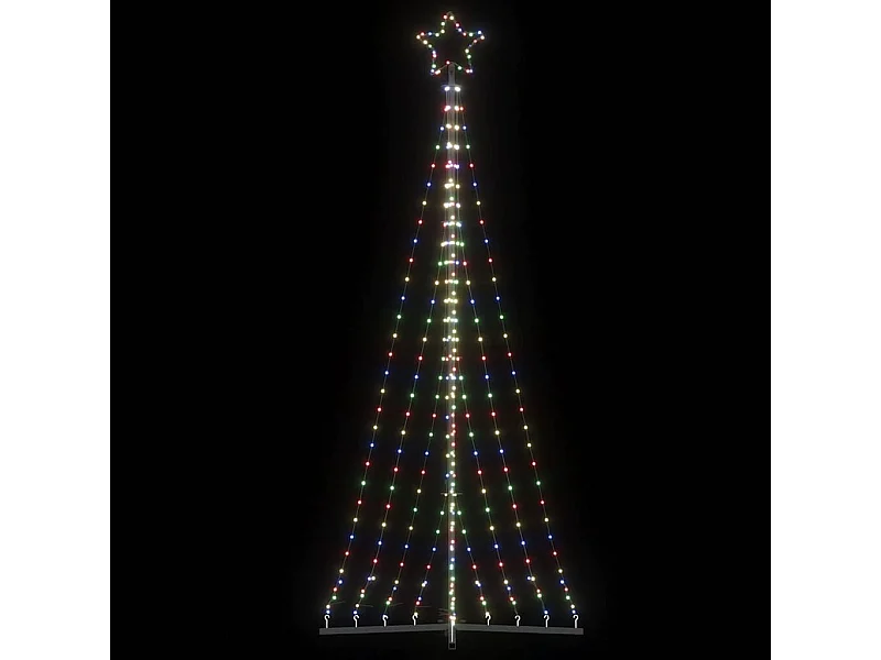 Sapin de Noël à LED 447 LED colorées 249 cm