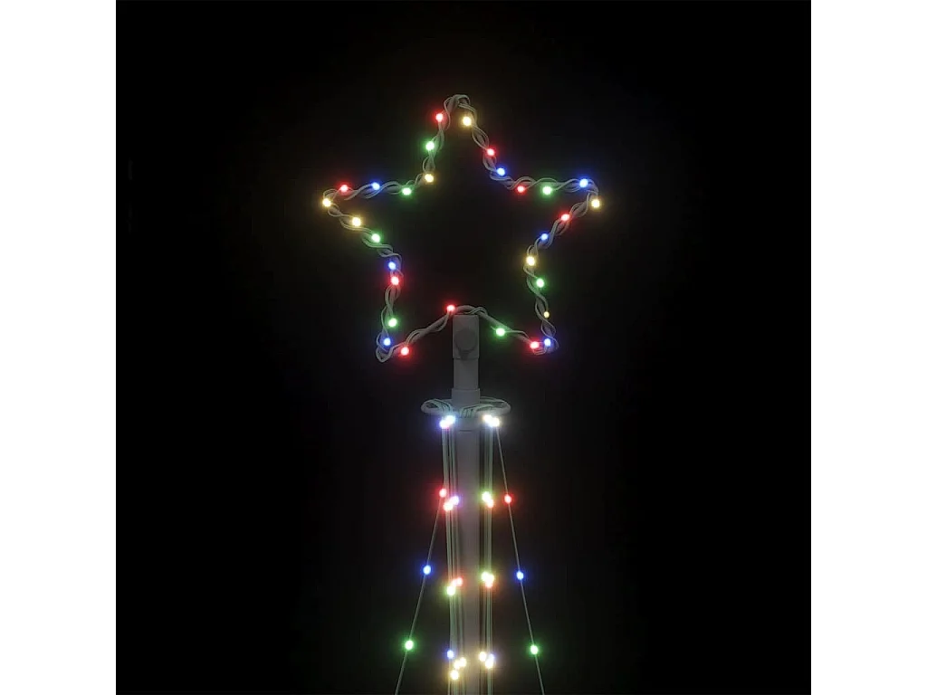 LED-kerstboom 447 LEDs kleurrijk 249 cm