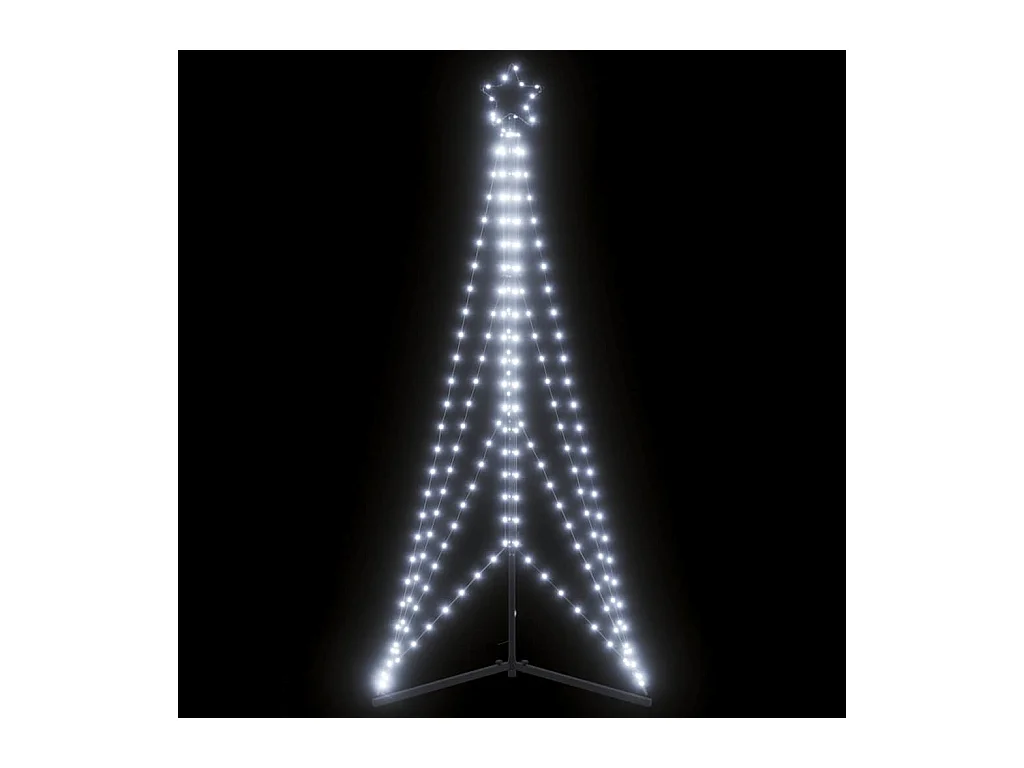 Sapin de Noël à LED 363 LED blanc froid 182 cm