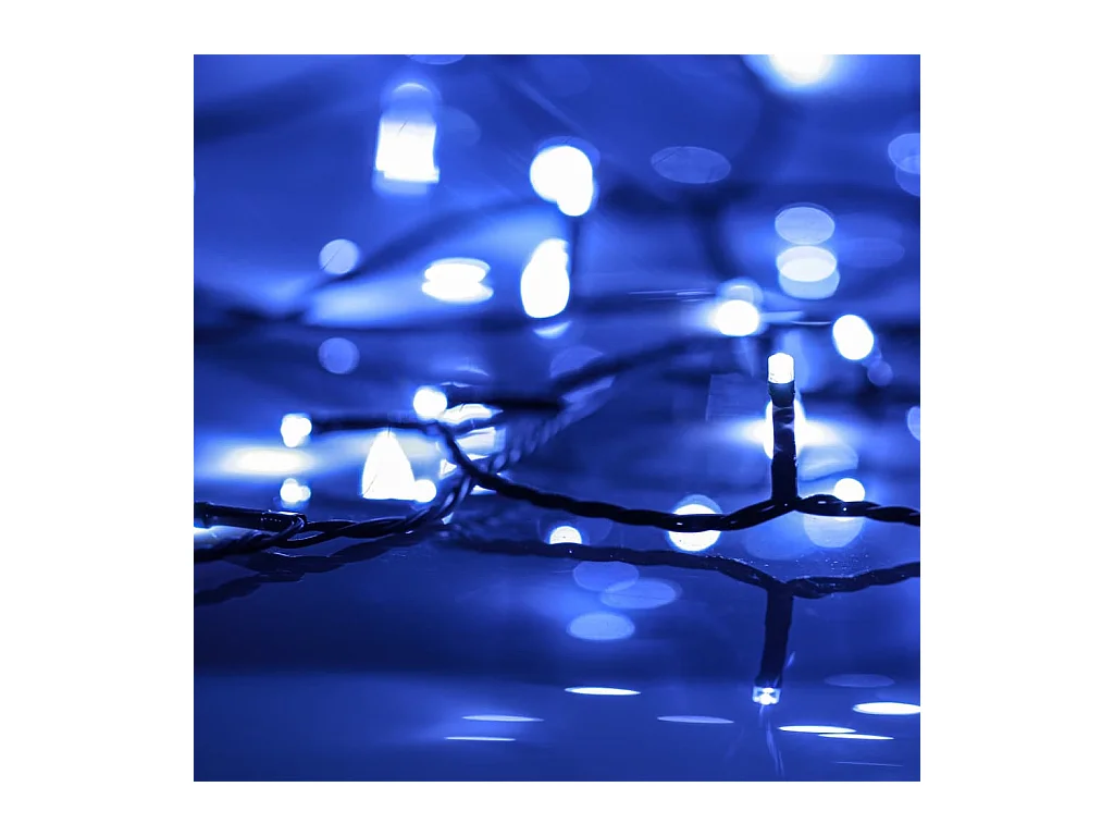 Guirlande LED avec 150 LED Bleu 15 m PVC