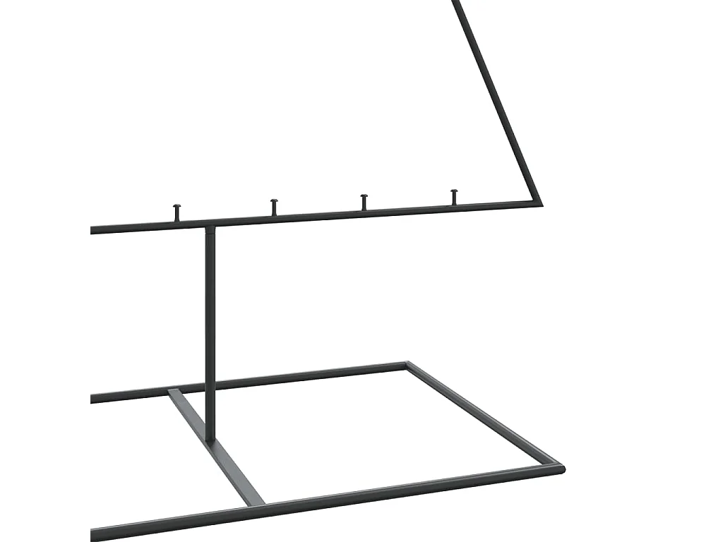 Metall-Weihnachtsbaum zum Dekorieren Schwarz 210 cm