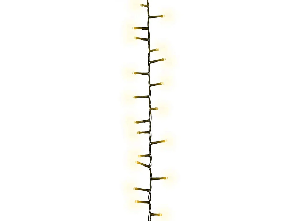 Guirlande à LED compacte avec 1000 LED Blanc chaud 25 m PVC