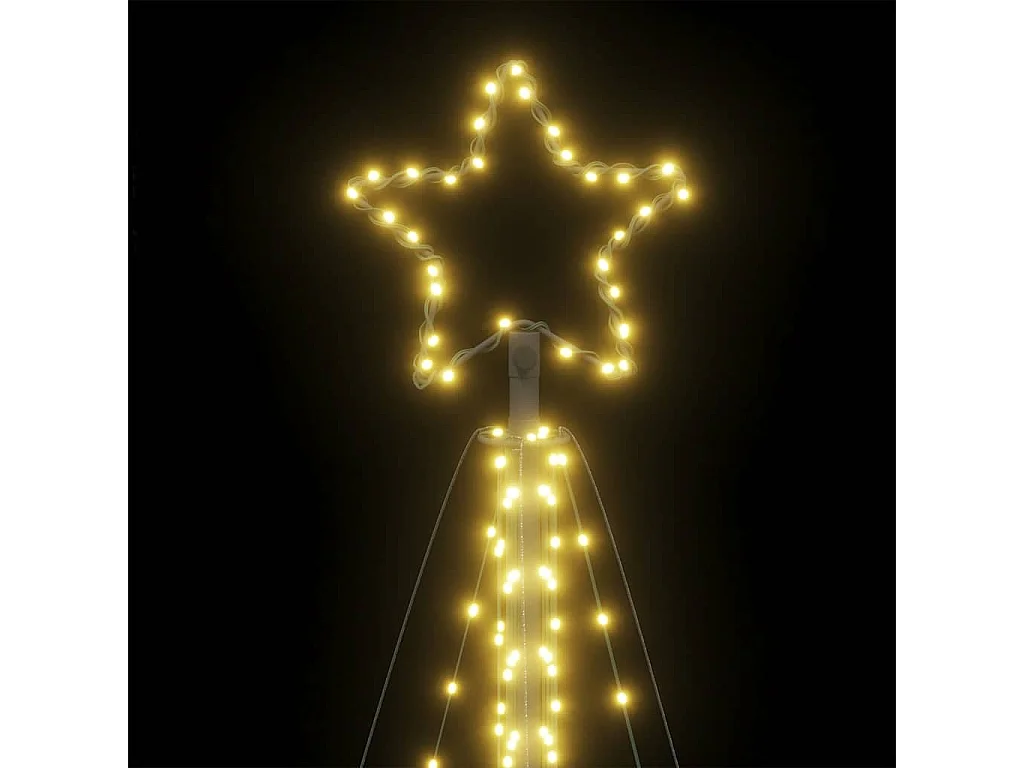 Sapin de Noël à LED 570 LED blanc chaud 399 cm