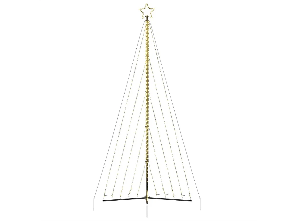 LED-kerstboom 570 LEDs warm wit 399 cm