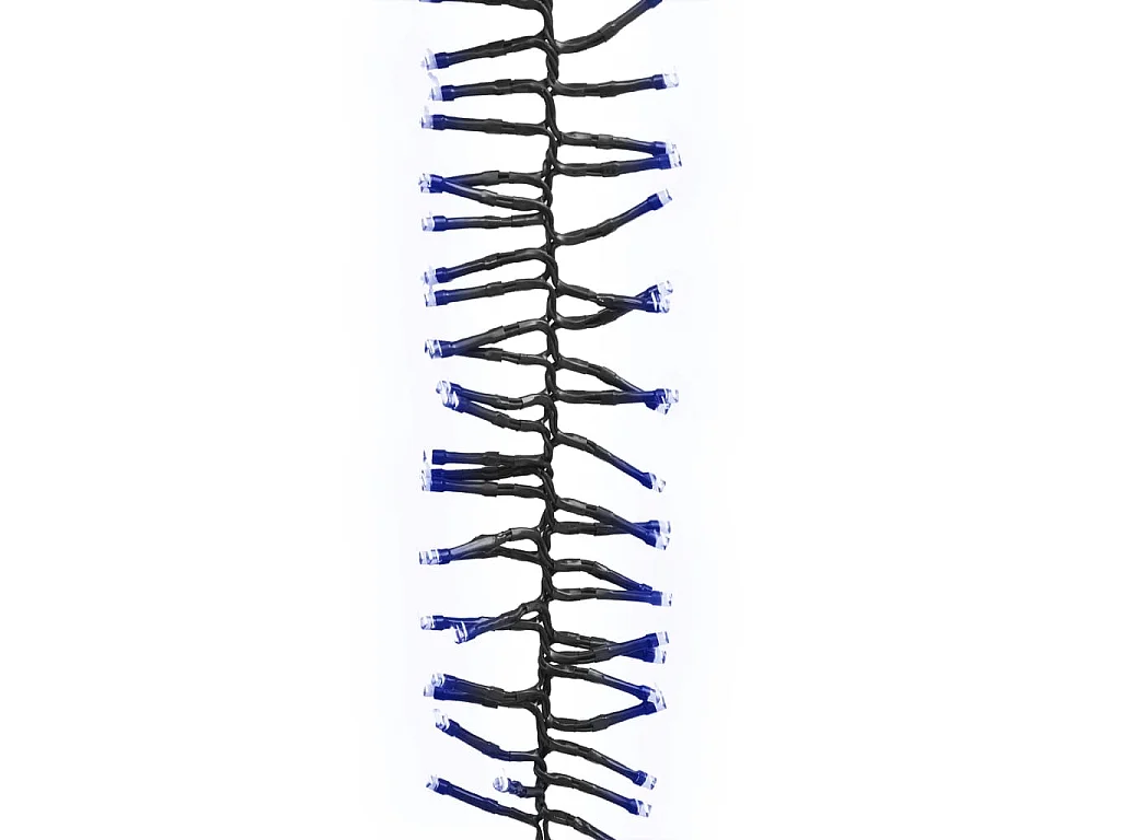 Cordão de luzes agrupadas 1000 luzes LED PVC azul