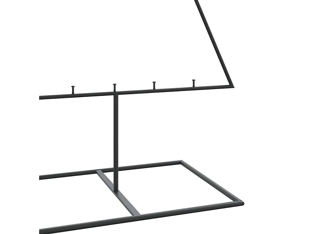 Metall-Weihnachtsbaum für Dekorationen Schwarz 180 cm