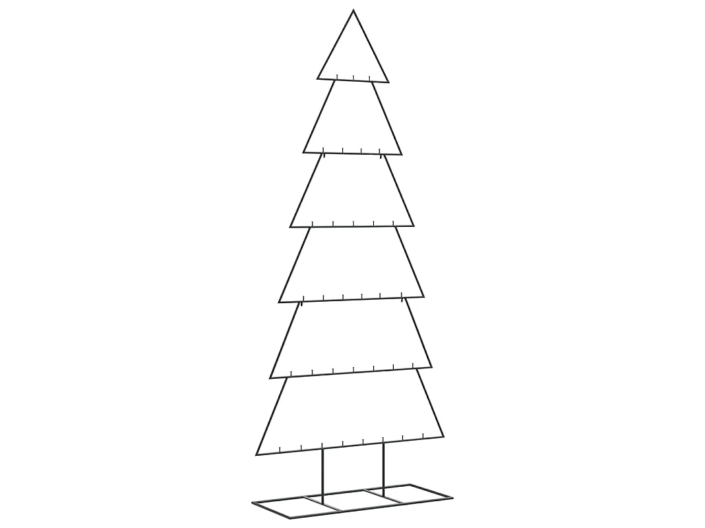 Metall-Weihnachtsbaum für Dekorationen Schwarz 180 cm