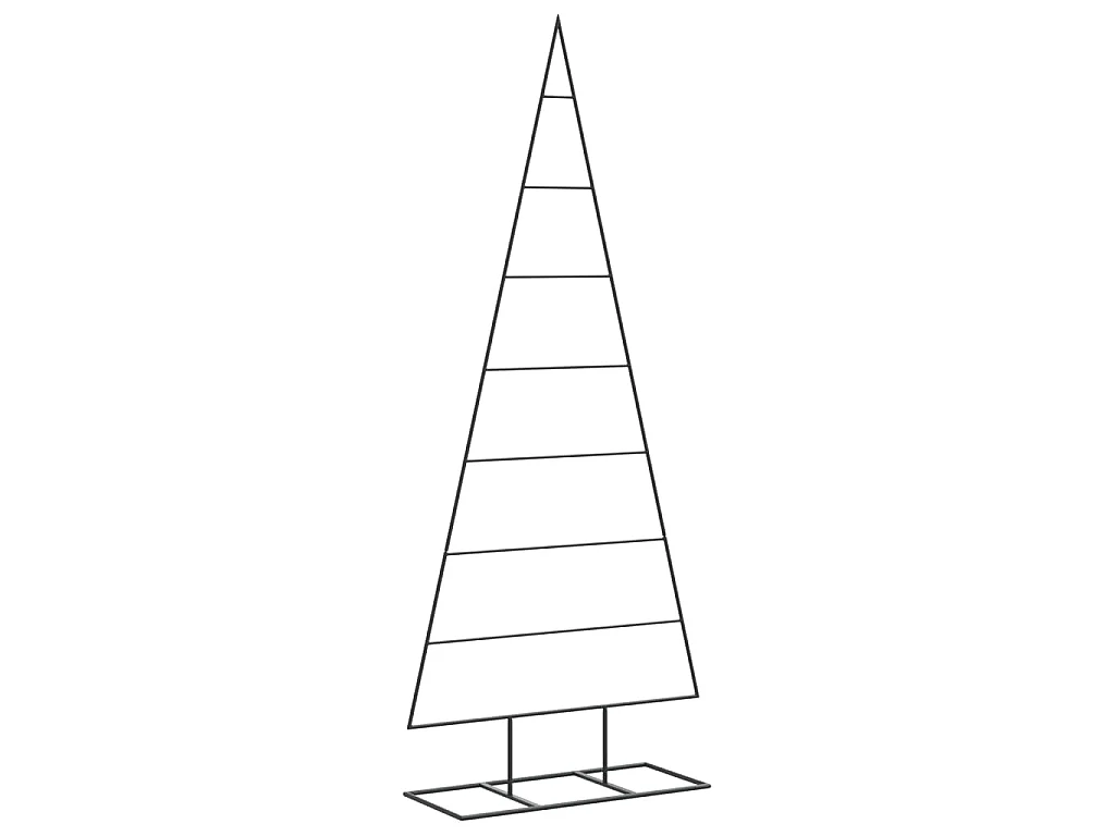 Kerstdecoratie kerstboom 150 cm metaal zwart