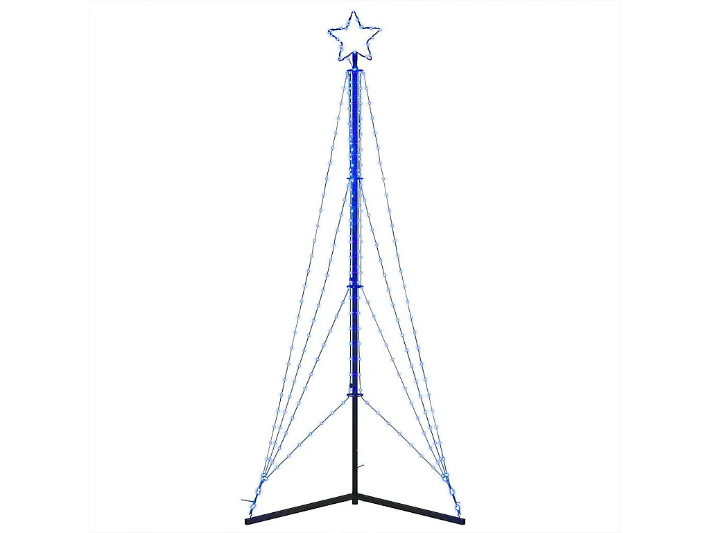 LED Árvore de Natal 483 LEDs Azul 240 cm