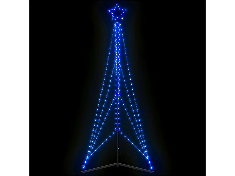 LED Árvore de Natal 483 LEDs Azul 240 cm