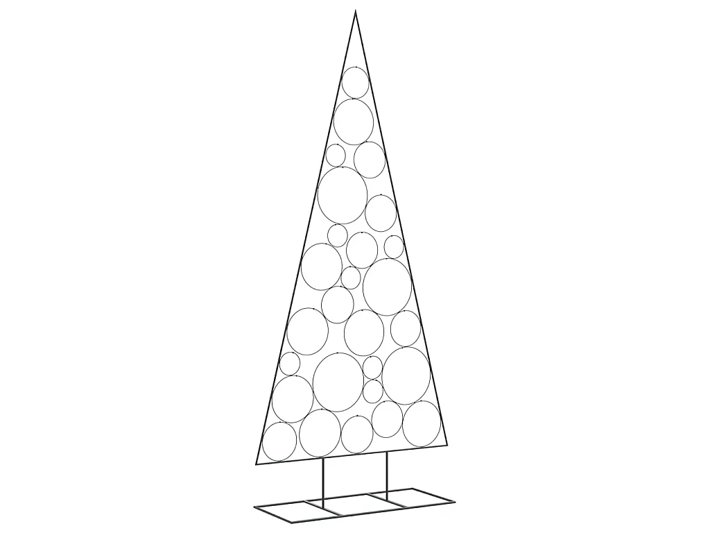 Árbol de Navidad para decoración metal negro 210 cm