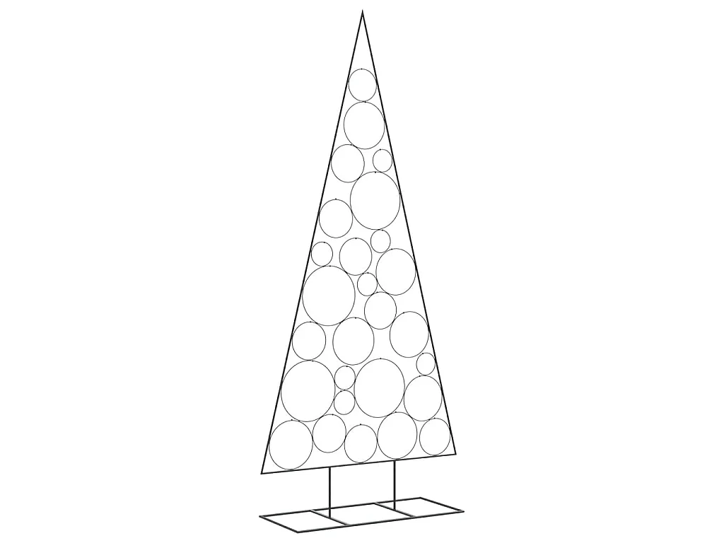 Árbol de Navidad para decoración metal negro 210 cm