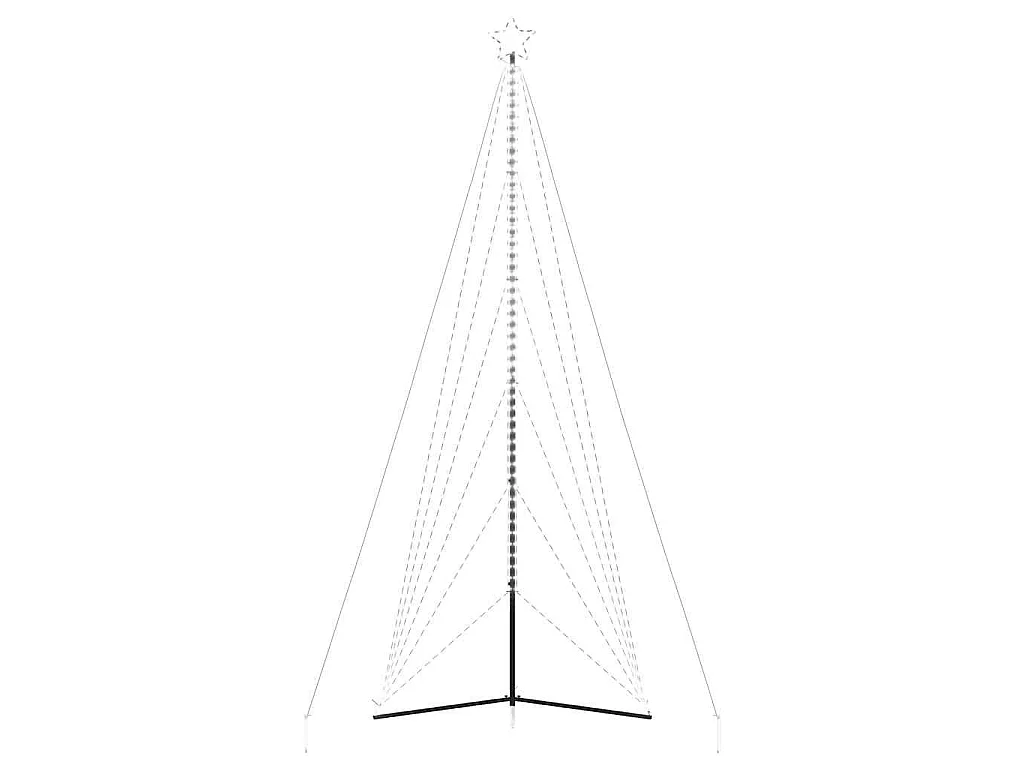 LED-kerstboom 861 LEDs koud wit 478 cm