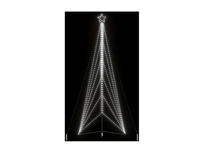 LED Weihnachtsbaum 861 LEDs Kaltweiß 478 cm