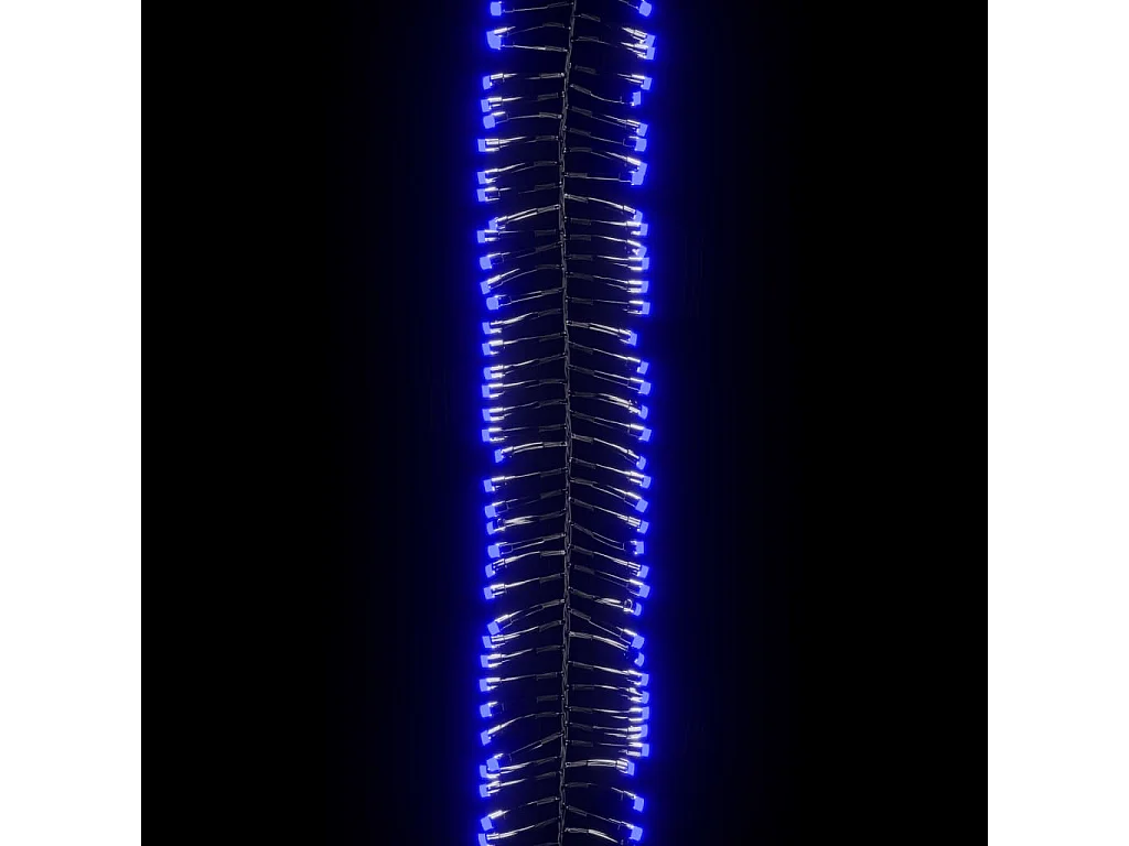 Cordão de luzes agrupadas 400 luzes LED 7,4 m PVC azul